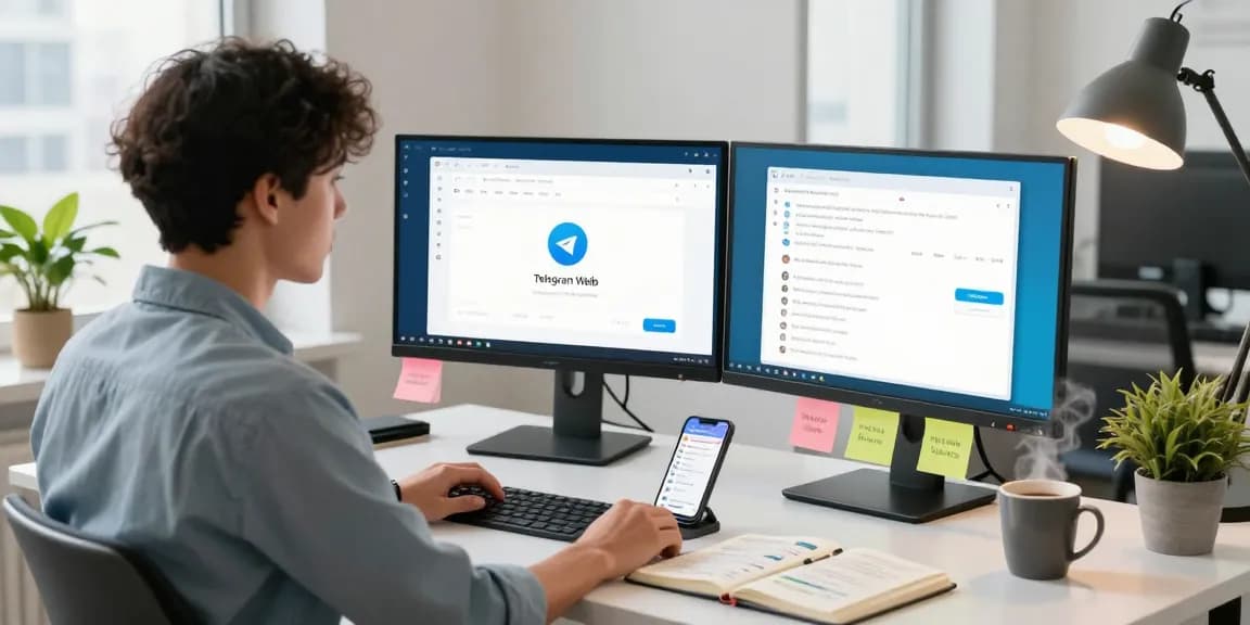Utilizing Telegram Web Version in a modern digital workspace for effective communication and productivity