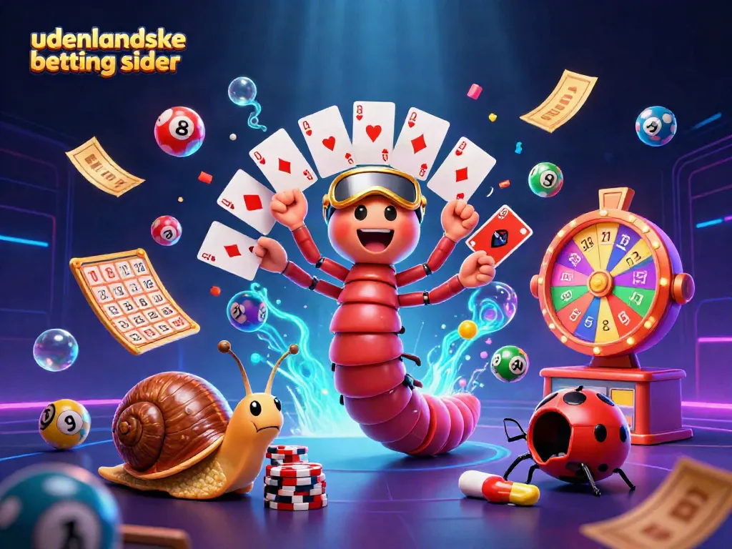 Engage with udenlandske betting sider through a vibrant 3D cartoon casino scene featuring lively cartoon characters.