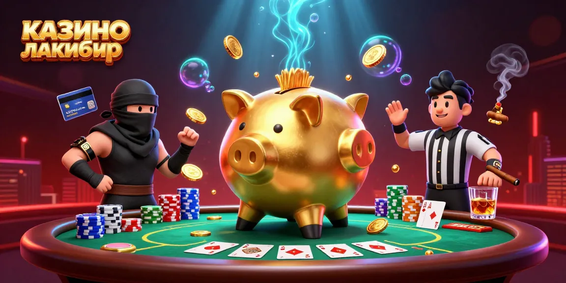 Engage with казино лакибир through this vibrant 3D casino showdown featuring a piggy bank sumo wrestler.