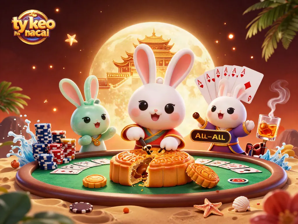 Engage with ty le keo nha cai in a vibrant 3D casino scene showcasing traditional folklore elements.