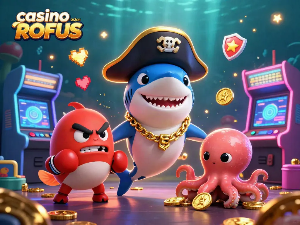 Engage in thrilling casino sider uden ROFUS gameplay with vibrant 3D characters and dynamic gaming elements.